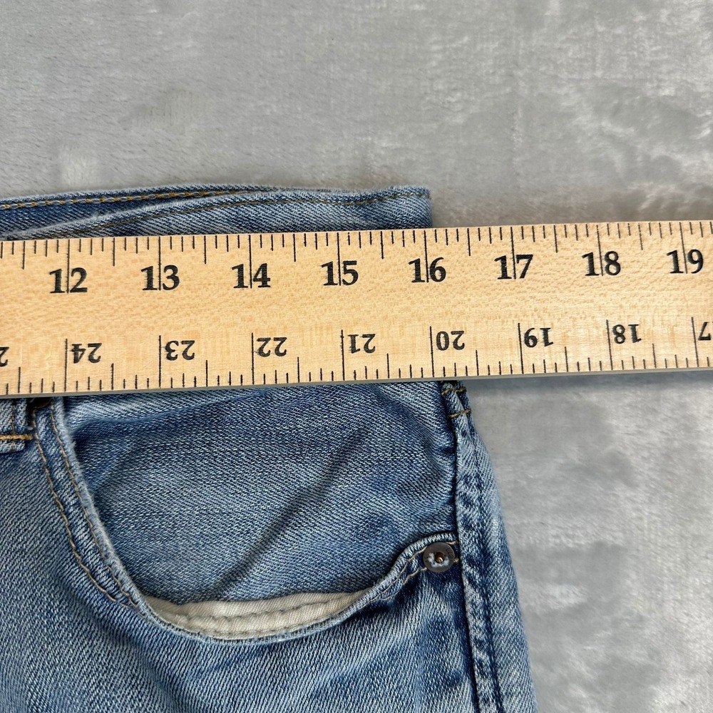 Vintage American Eagle Jeans Mens 31x30 Blue Low Rise Bootcut Light Wash Denim - Picture 4 of 12